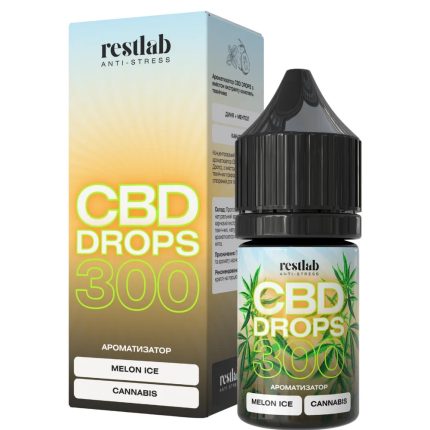 CBD Drops (рідина) Melon ice&Cannabis 300 мг